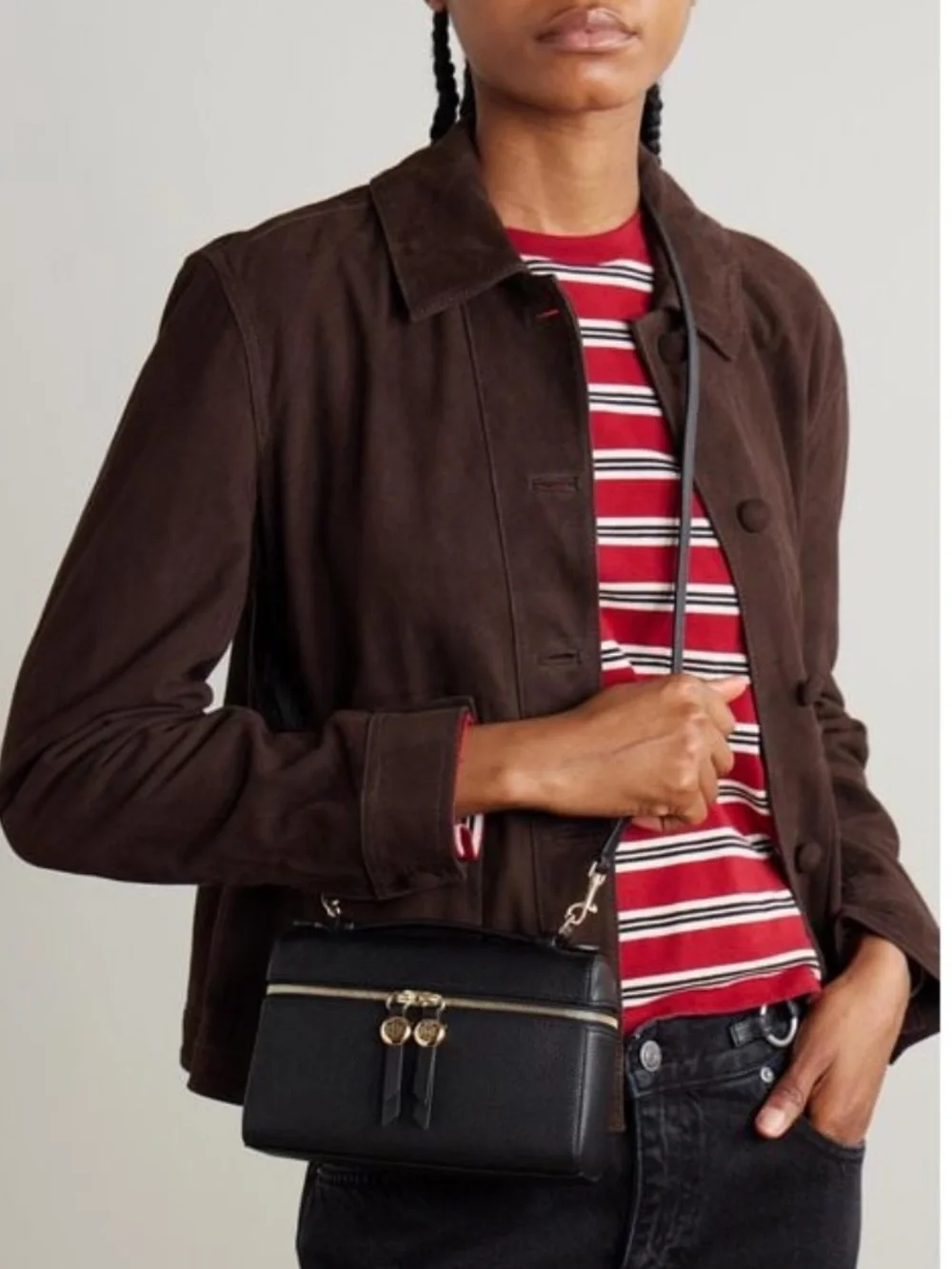 TORY BURCH SLIM ROMY TOP HANDLE
BAG in Black Leather Crossbody Bag like new - Picture 3 of 16